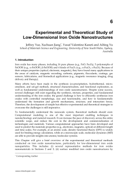 Experimental and Theoretical Study of Low