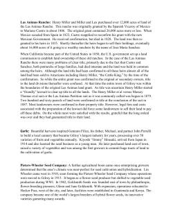 Las Animas Rancho: Henry Miller and Miller and Lux