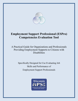 Employment Support Professional (ESPro)