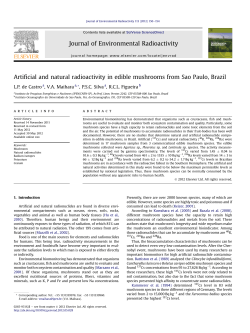 Artificial and natural radioactivity in edible mushrooms from