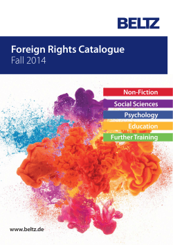 Foreign Rights Catalogue