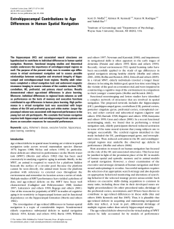 Extrahippocampal Contributions to Age