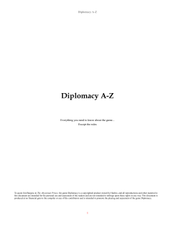 Diplomacy AZ - Harold Reynolds` Humour Collection