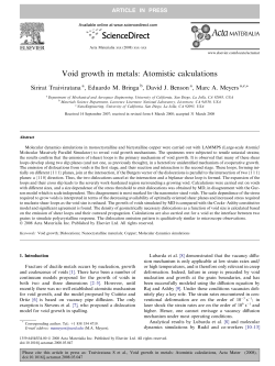 Void growth in metals: Atomistic calculations