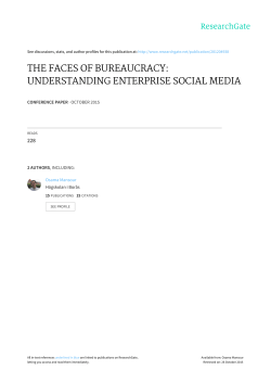 the faces of bureaucracy: understanding enterprise social