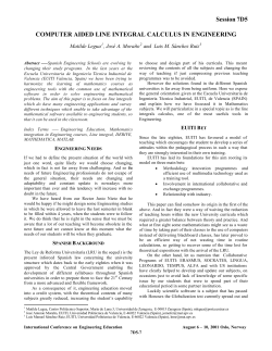 computer aided line integral calculus in engineering