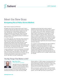2017 Outlook - Salient Partners