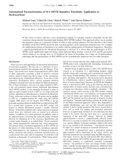 Automatized Parametrization of SCC