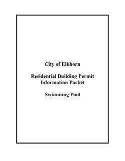 Swimming Pool - City of Elkhorn