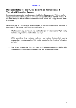 participants` submissions - Centre for Vocational Education Research