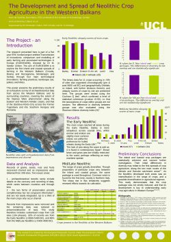 The development and spread of Neolithic crop agriculture in the