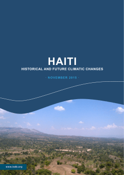 haiti historical and future climatic changes - Inter