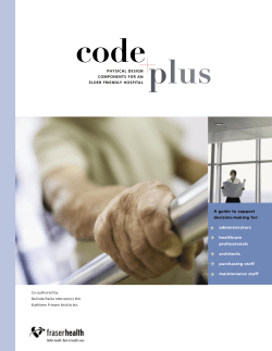 Physical Design Components for an Elder Friendly Hospital