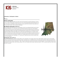 Historic earthquakes New Madrid earthquakes of 1811