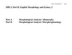 SHE I, Part B