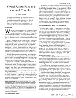 Cordial Racism: Race as a Cultural Complex
