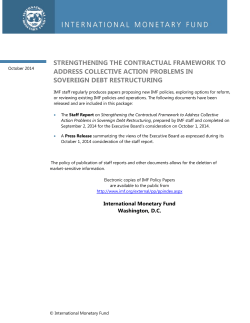 Strengthening the Contractual Framework to Address