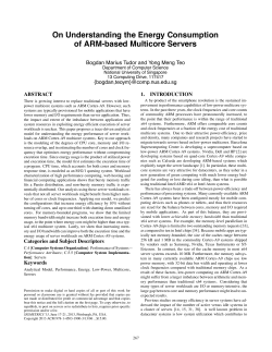 On Understanding the Energy Consumption of ARM