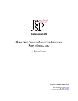 Moral Fixed Points and Conceptual Deficiency: Reply to