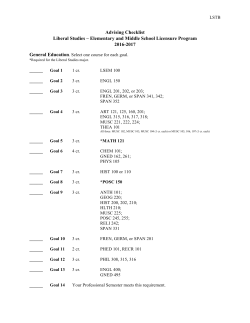 Liberal Studies - Longwood University