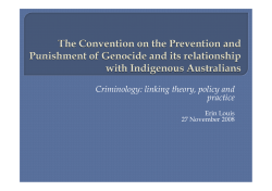 The Convention on the Prevention and Punishment of