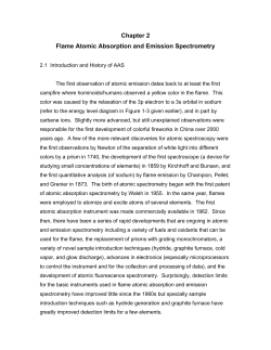Chapter 2 Flame Atomic Absorption and Emission