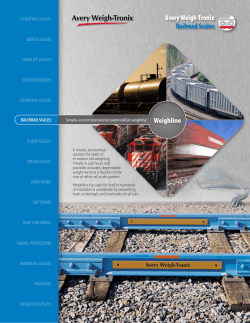 Avery Weigh-Tronix Railroad Scales Weighline