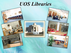 Introducation to UOS Library
