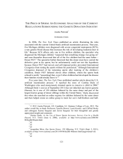 the price of sperm: an economic analysis - E