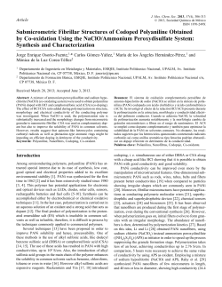 Submicrometric Fibrillar Structures of Codoped Polyaniline Obtained