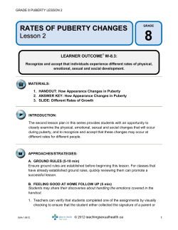 Grade-8-Puberty-Less.. - Teaching Sexual Health