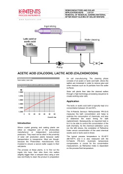 ACETIC ACID (CH3COOH), LACTIC ACID (CH3CHOHCOOH)