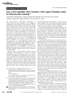 Fast, CellCompatible Click Chemistry with