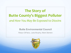 The Story of Butte County`s Biggest Polluter