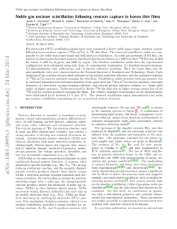 Noble gas excimer scintillation following neutron capture in boron