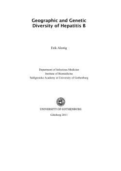 Geographic and Genetic Diversity of Hepatitis B