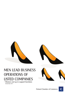 men lead business operations of listed companies