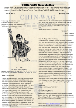 CHIN-WAG Newsletter