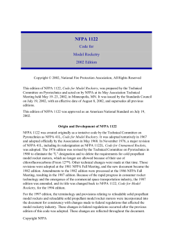 NFPA 1122