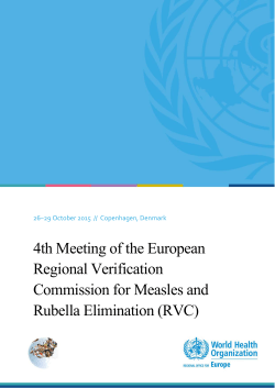 RVC - WHO/Europe - World Health Organization
