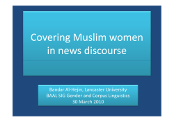 Covering Muslim women in news discourse