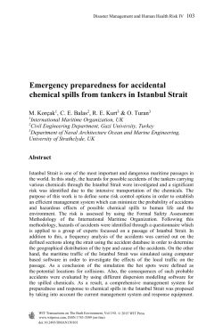 Emergency preparedness for accidental chemical spills