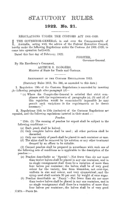 statutory ri, le s. - Federal Register of Legislation