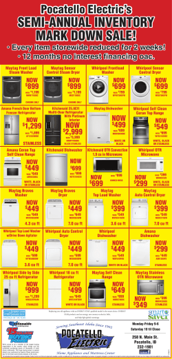 SeMI-ANNuAl INVeNtOry MArK DOWN SAle!