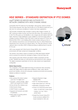 hdz series &ndash; standard definition ip ptz domes