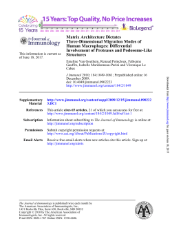 Differential Three-Dimensional Migration Modes of Matri