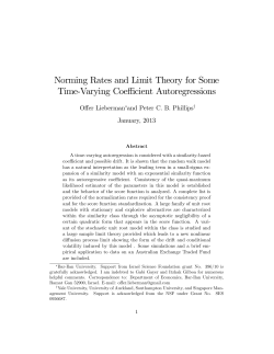 Norming Rates and Limit Theory for Some Time