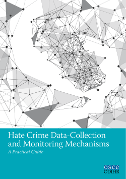 Hate Crime Data-Collection and Monitoring Mechanisms