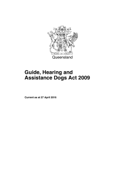 Guide, Hearing and Assistance Dogs Act 2009