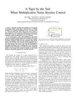 A Tiger by the Tail: When Multiplicative Noise Stymies Control